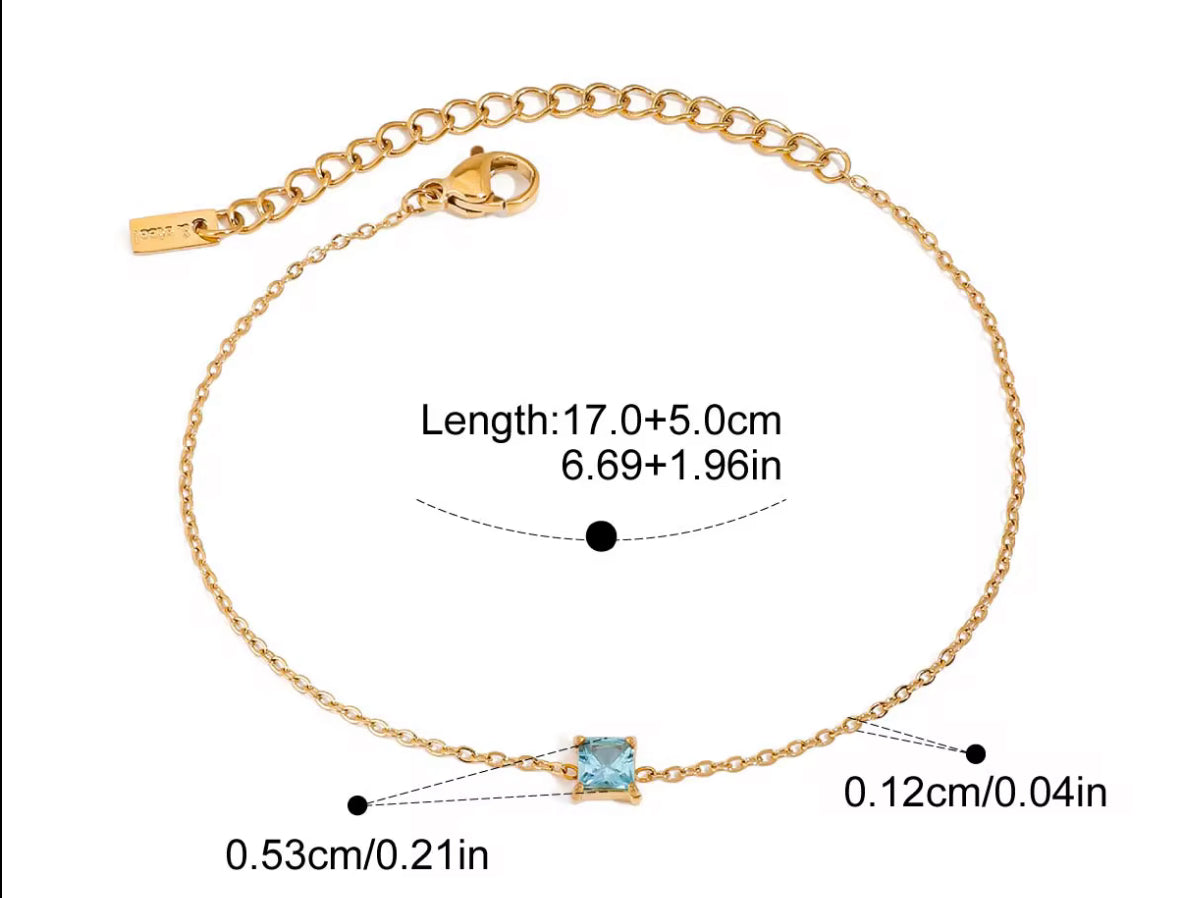 Pulsera Con Piedras De Nacimiento