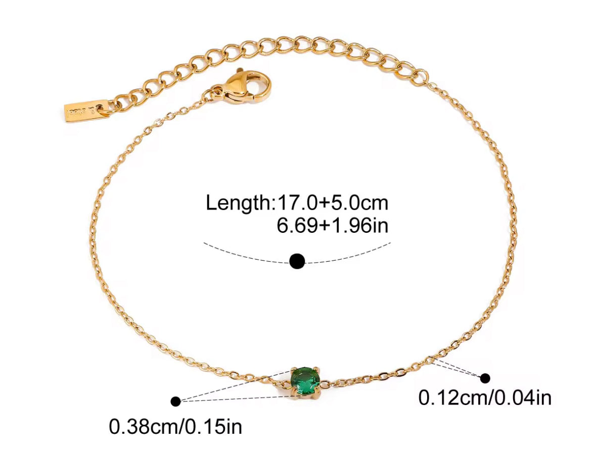Pulsera Con Piedras De Nacimiento