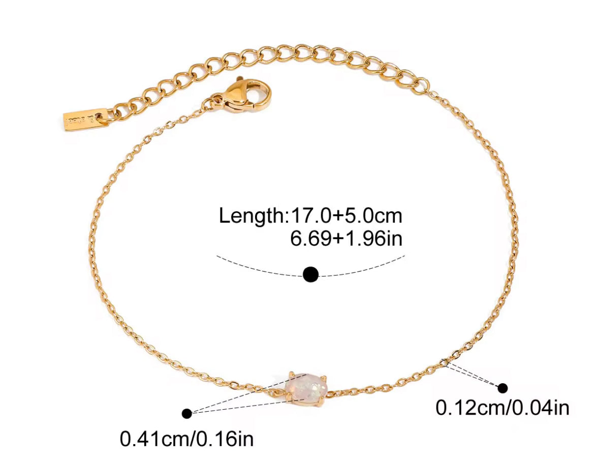 Pulsera Con Piedras De Nacimiento