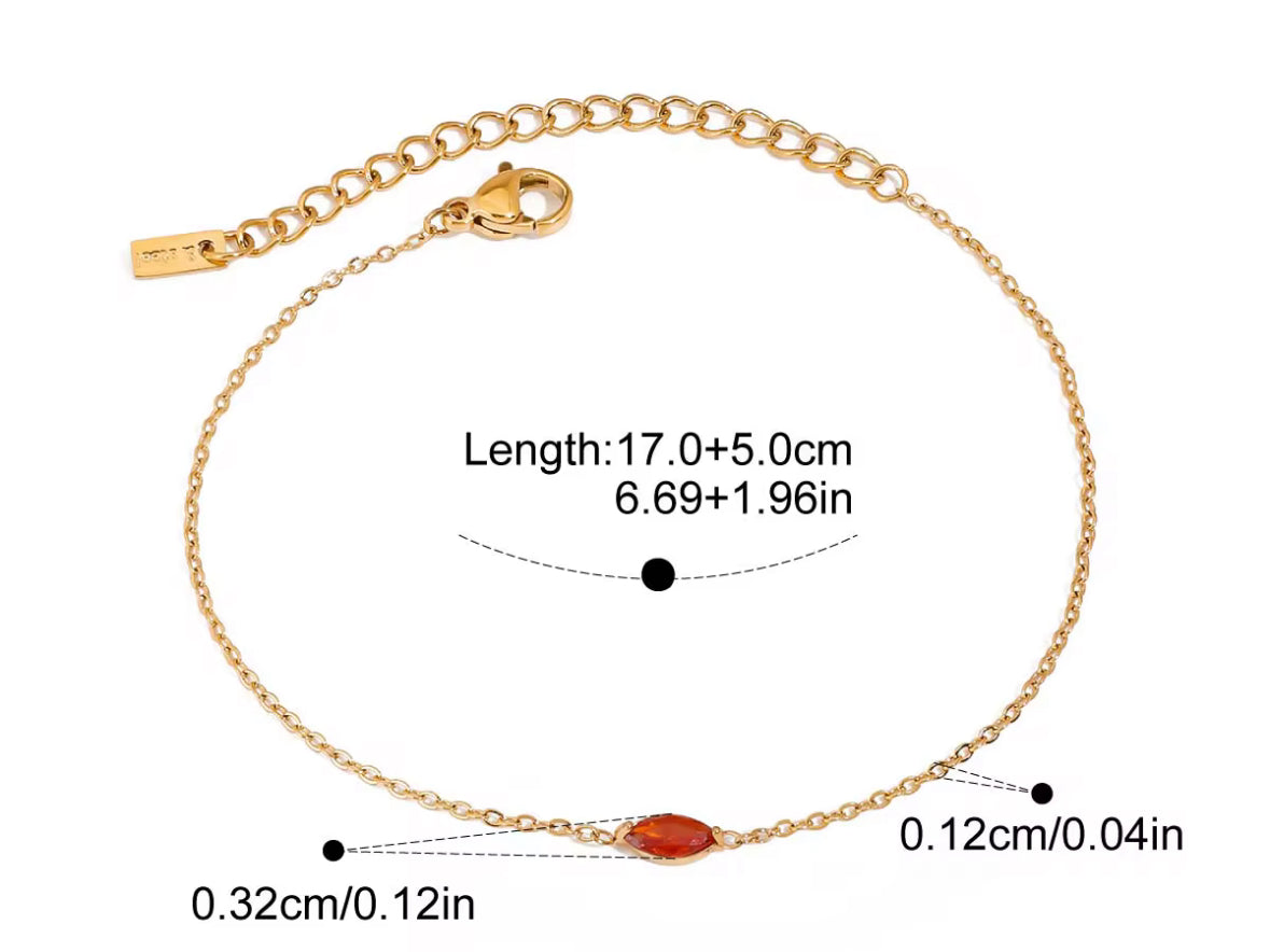 Pulsera Con Piedras De Nacimiento