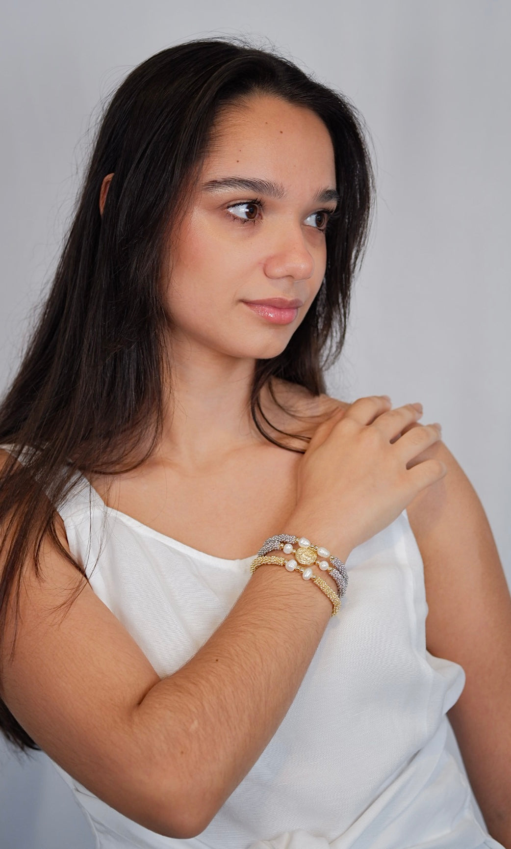 Set Triple Pulseras De San Benito