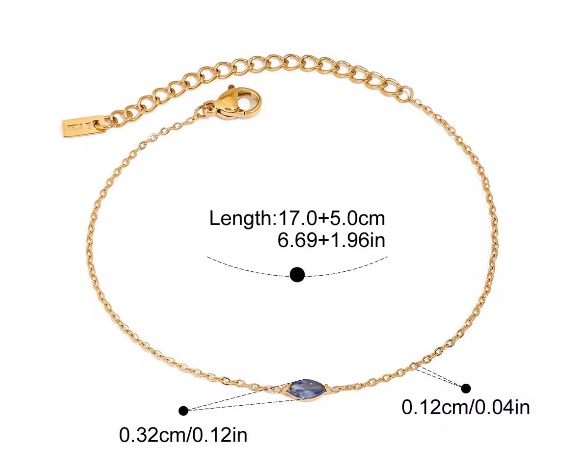 Pulsera Con Piedras De Nacimiento