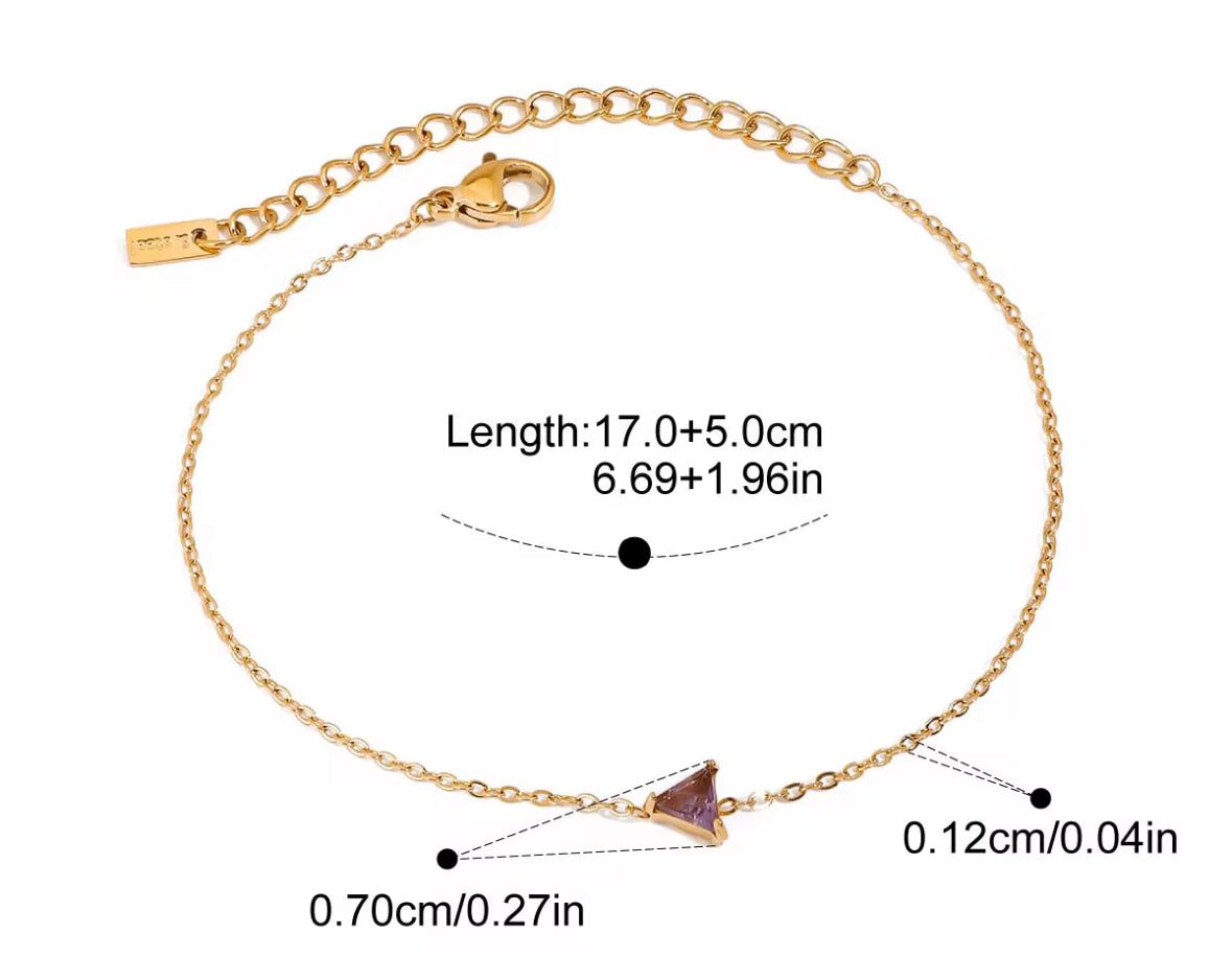 Pulsera Con Piedras De Nacimiento