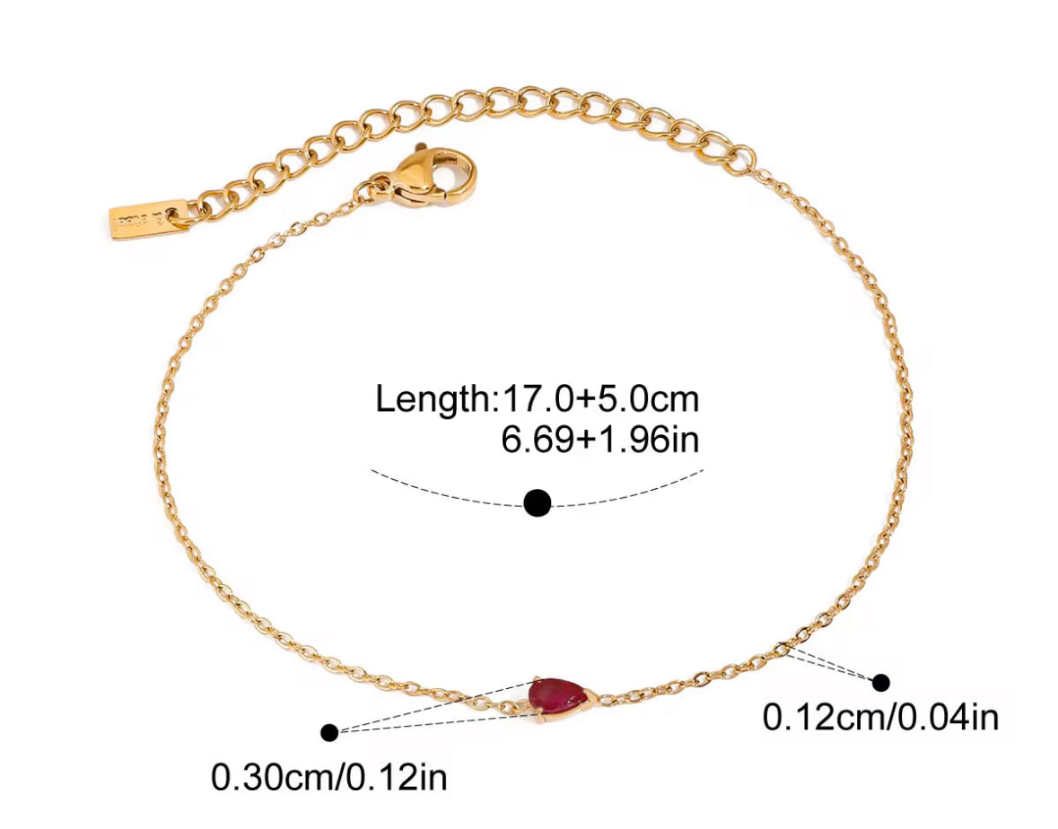 Pulsera Con Piedras De Nacimiento
