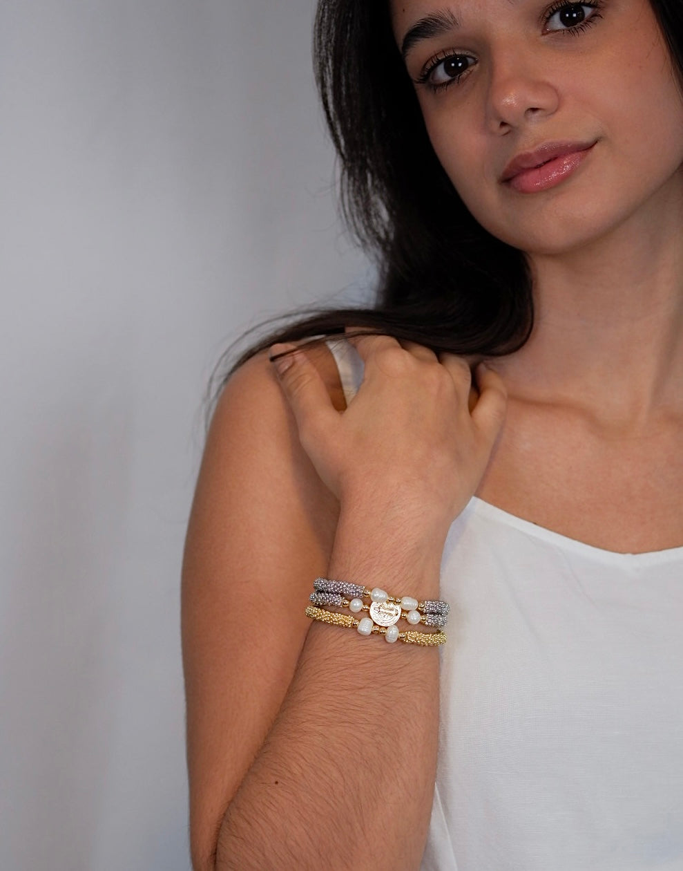 Set Triple Pulseras De San Benito