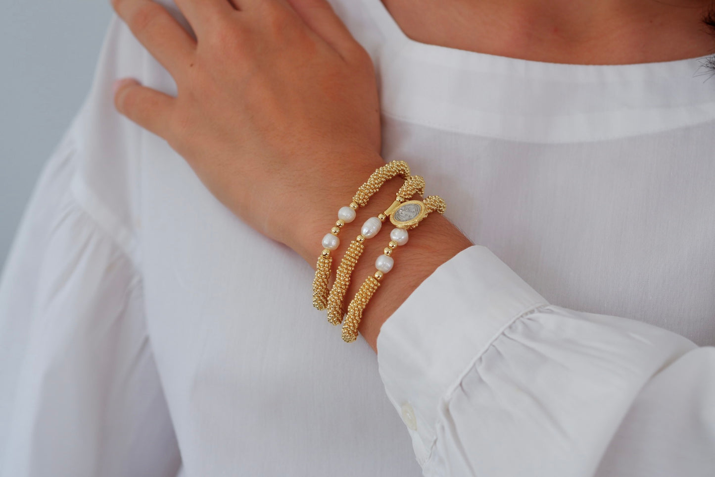 Set triple pulseras de San Benito 2