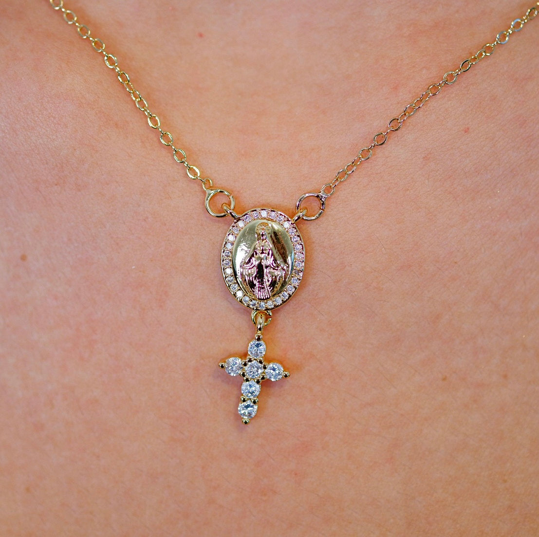 Collar Virgen Milagrosa 3