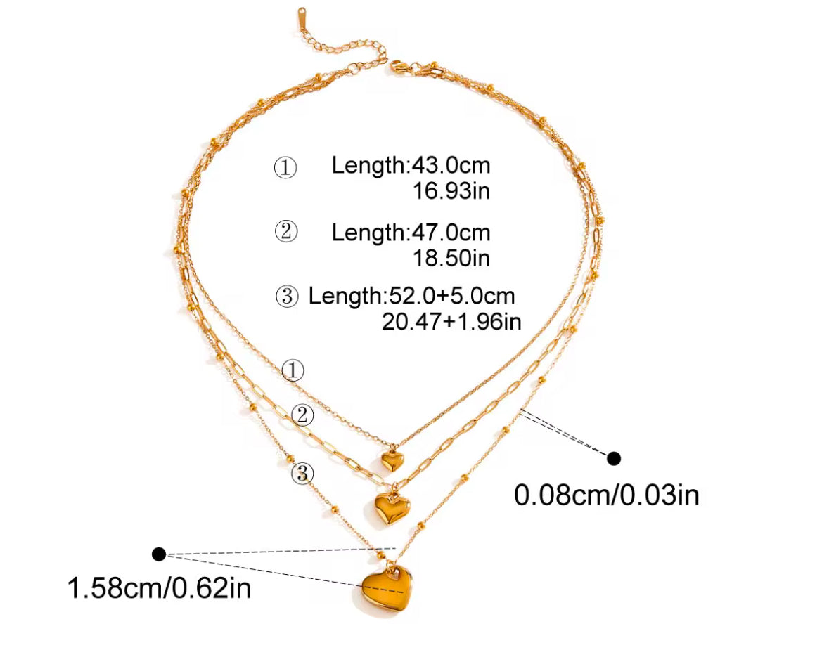 Collar triple Liliana