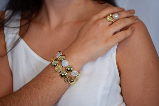 Set Triple anillo y pulseras de San Benito
