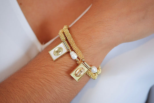 Set Doble Pulseras Virgen de Guadalupe